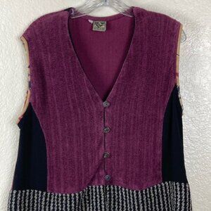 Papike Wear Women's Maroon & Black Vest Size XL